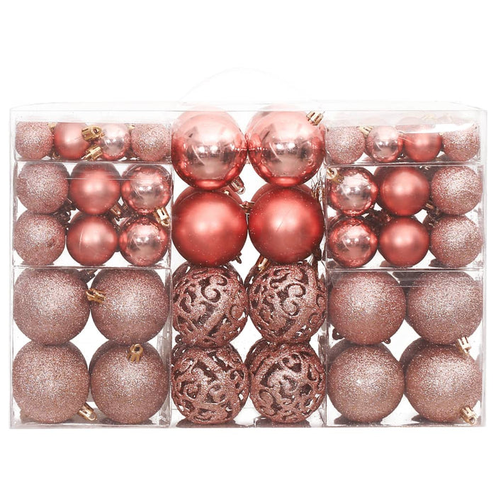 Set Palline di Natale 100 pz 3/4/6 cm