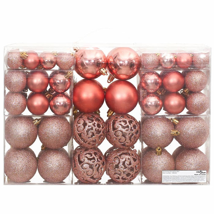 Set Palline di Natale 100 pz 3/4/6 cm