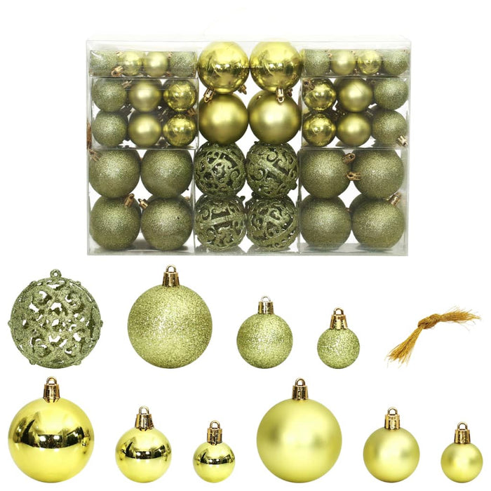 Set Palline di Natale 100 pz 3/4/6 cm