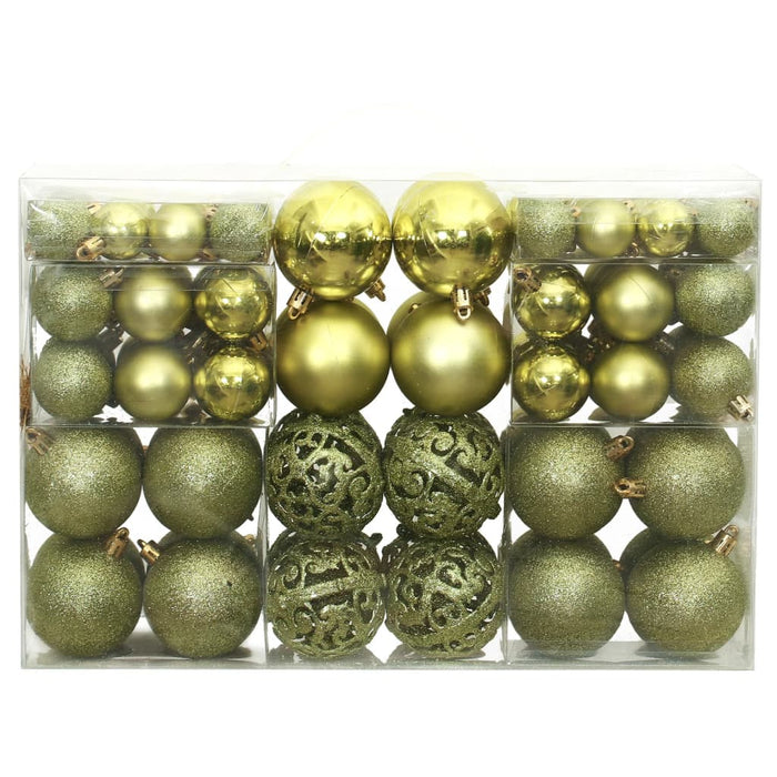 Set Palline di Natale 100 pz 3/4/6 cm