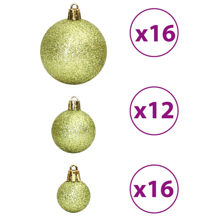 Set Palline di Natale 100 pz 3/4/6 cm