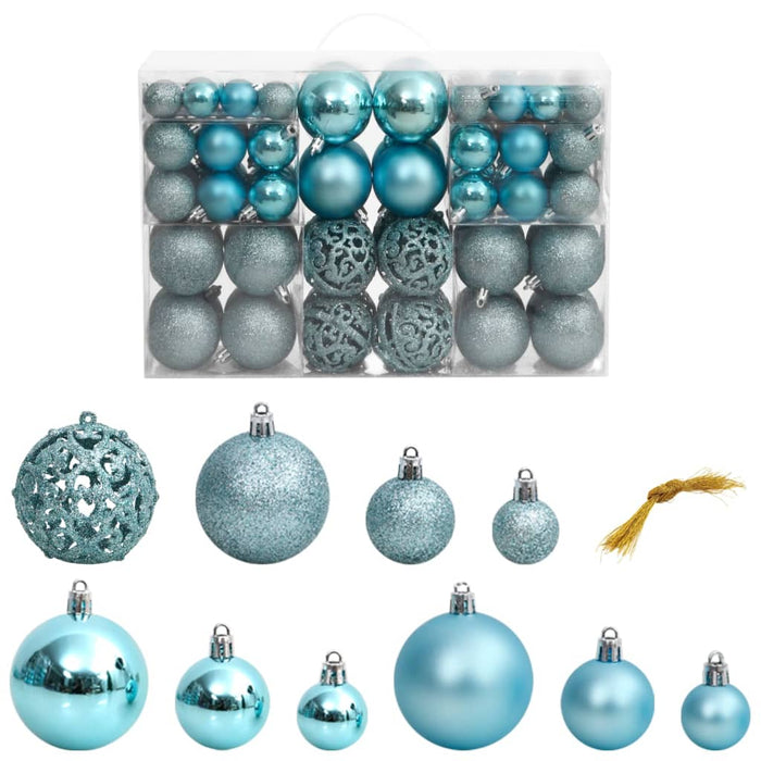 Set Palline di Natale 100 pz 3/4/6 cm