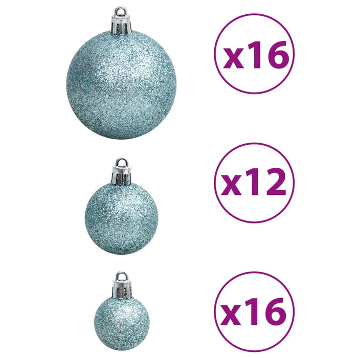 Set Palline di Natale 100 pz 3/4/6 cm