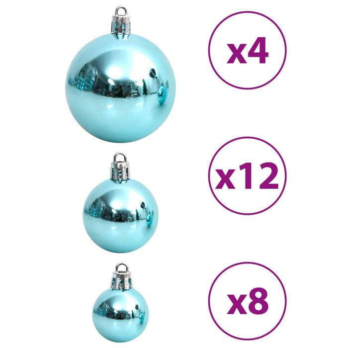 Set Palline di Natale 100 pz 3/4/6 cm