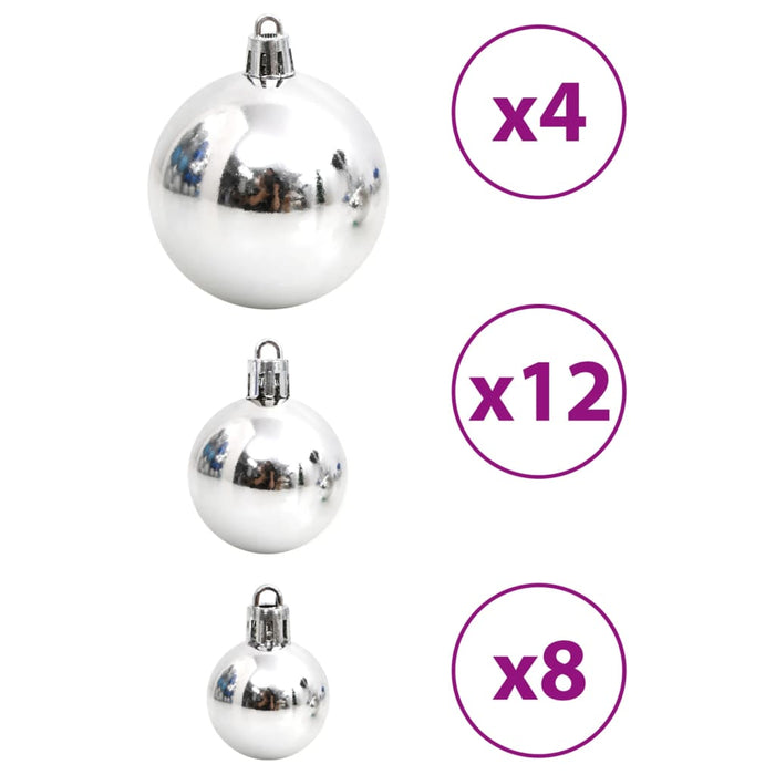 Set Palline di Natale 100 pz 3/4/6 cm