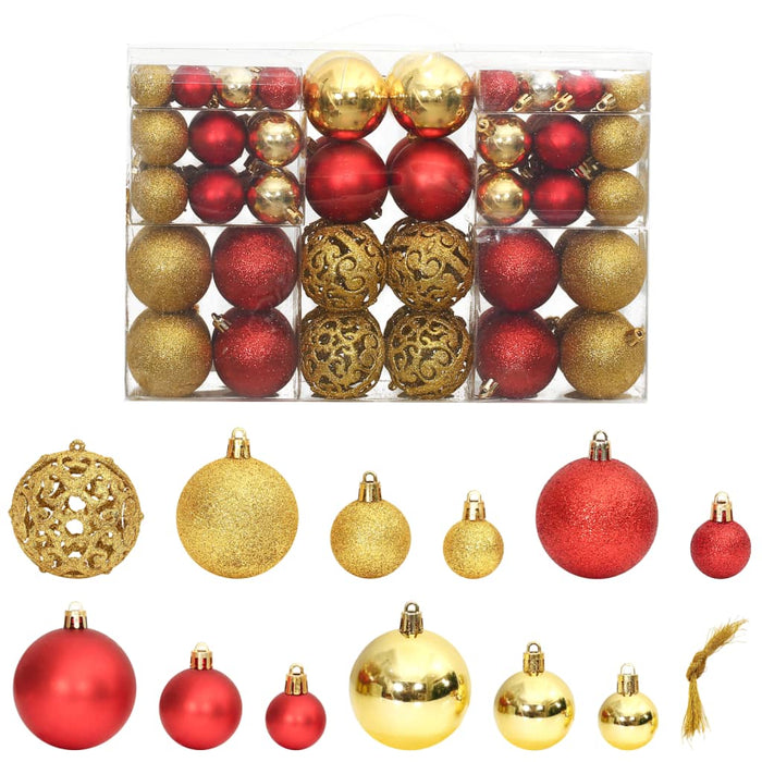 Set Palline di Natale 100 pz 3/4/6 cm