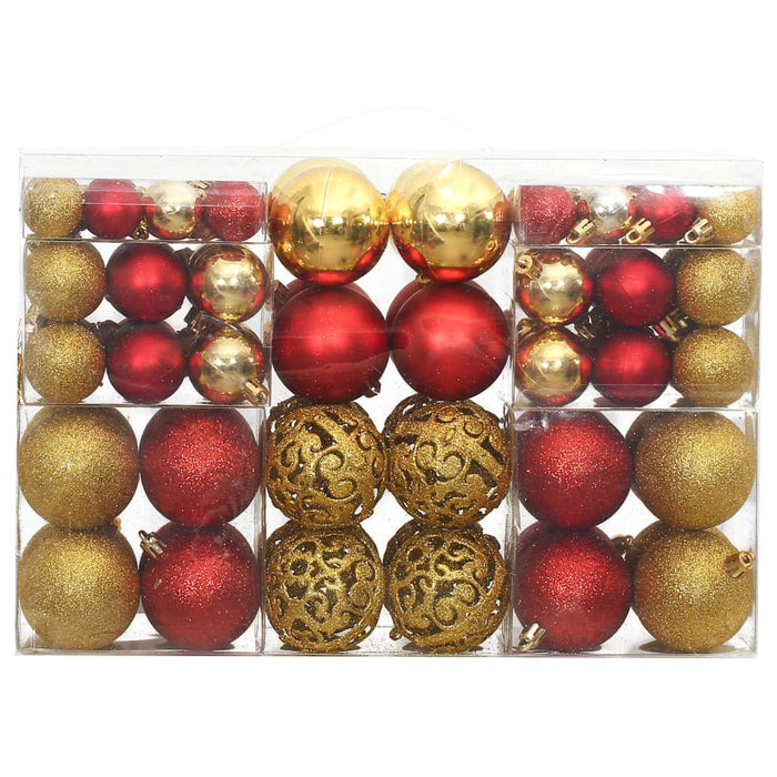 Set Palline di Natale 100 pz 3/4/6 cm