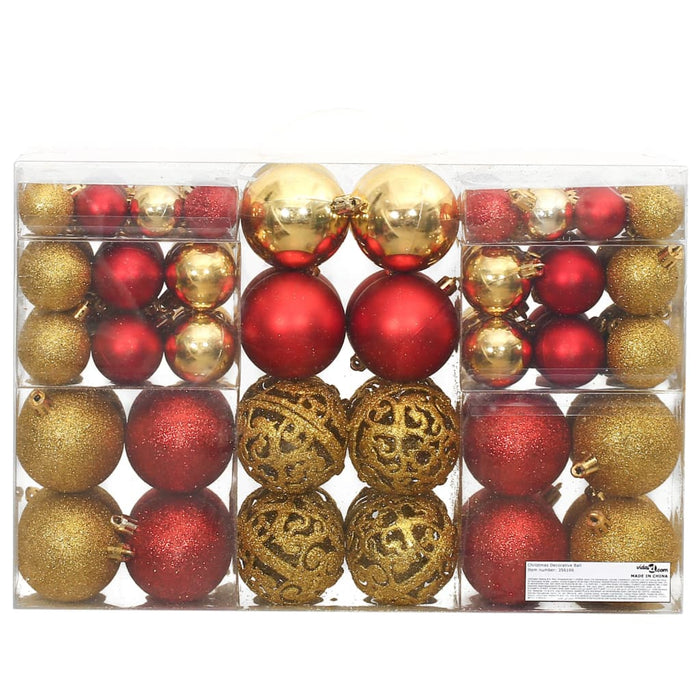 Set Palline di Natale 100 pz 3/4/6 cm