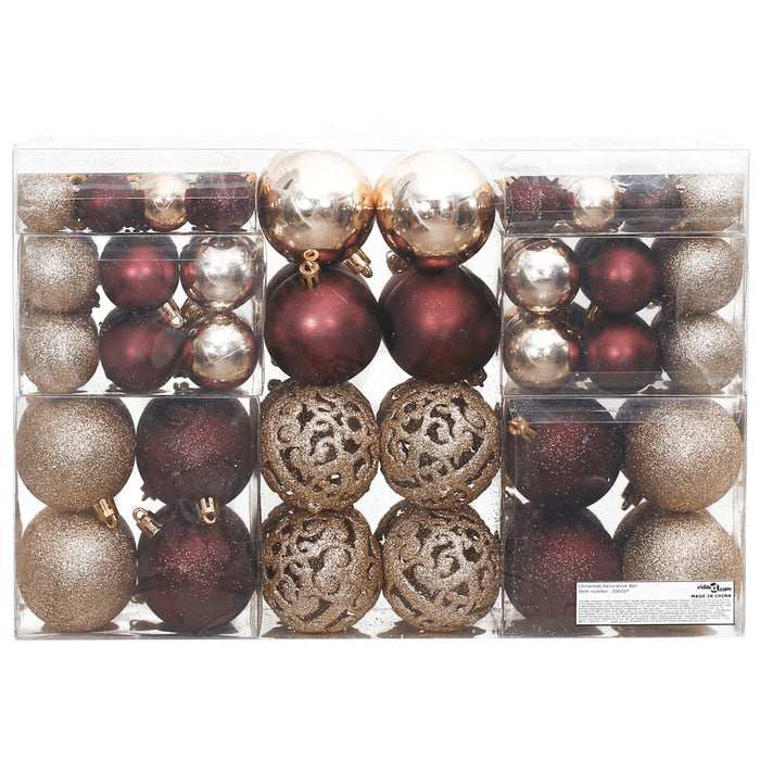 Set Palline di Natale 100 pz 3/4/6 cm