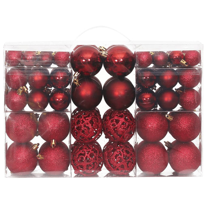 Set Palline di Natale 100 pz 3/4/6 cm