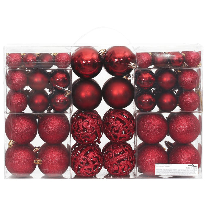 Set Palline di Natale 100 pz 3/4/6 cm