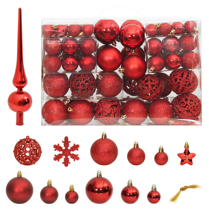 Set Palline di Natale 111 pz in Polistirene