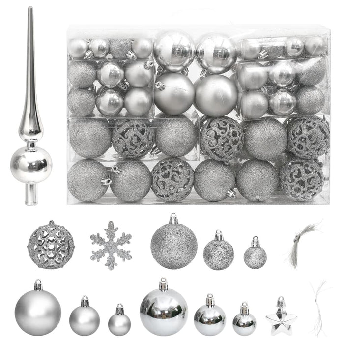 Set Palline di Natale 111 pz in Polistirene