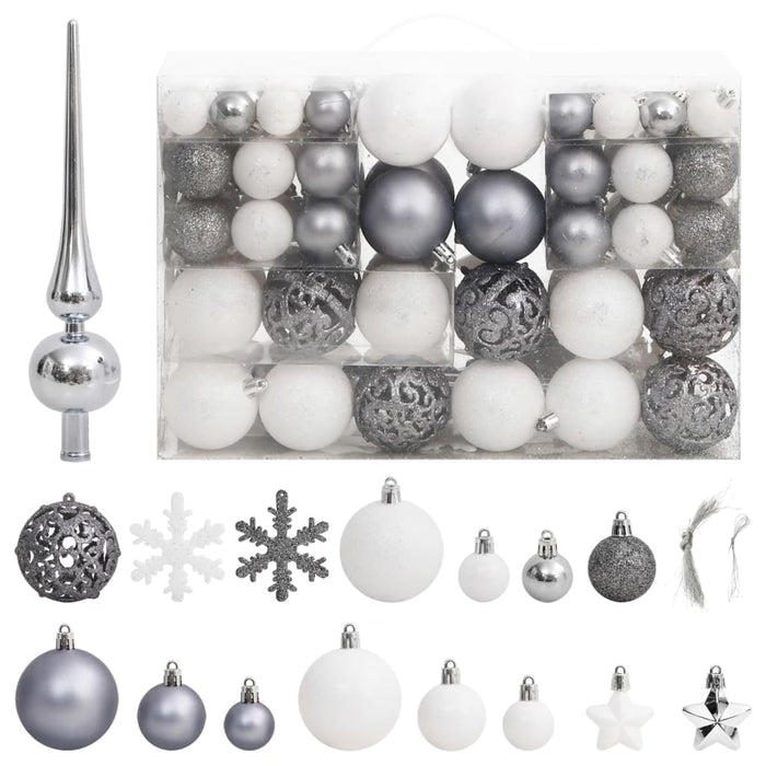 Set Palline di Natale 111 pz in Polistirene