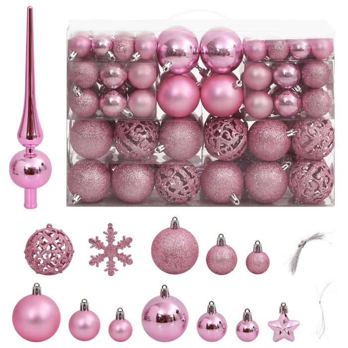 Set Palline di Natale 111 pz in Polistirene