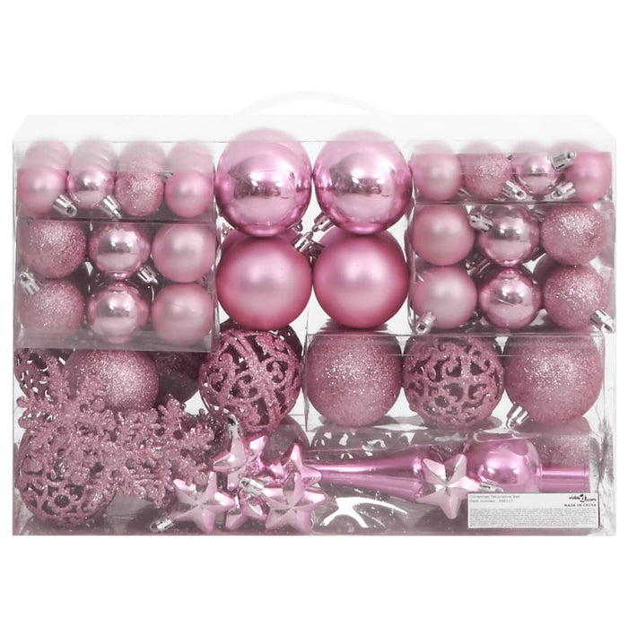 Set Palline di Natale 111 pz in Polistirene