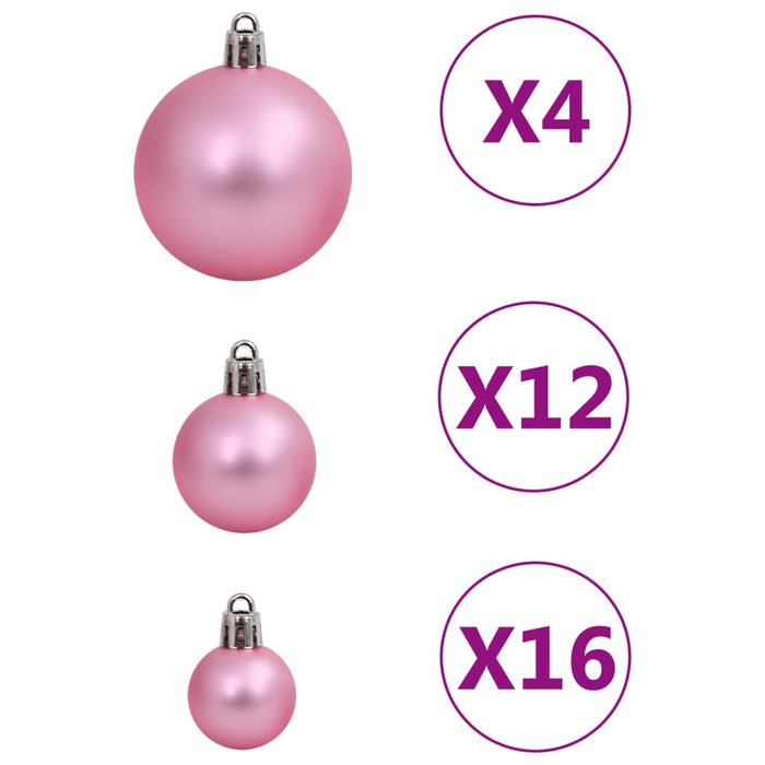 Set Palline di Natale 111 pz in Polistirene