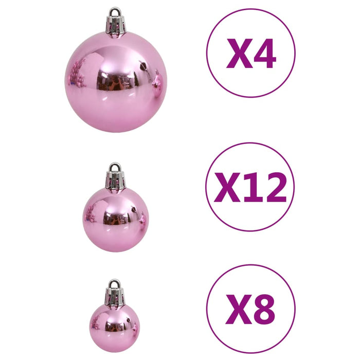 Set Palline di Natale 111 pz in Polistirene