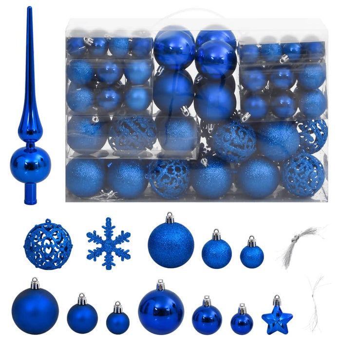 Set Palline di Natale 111 pz in Polistirene