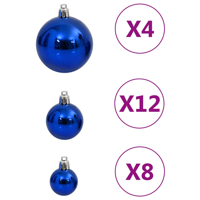 Set Palline di Natale 111 pz in Polistirene