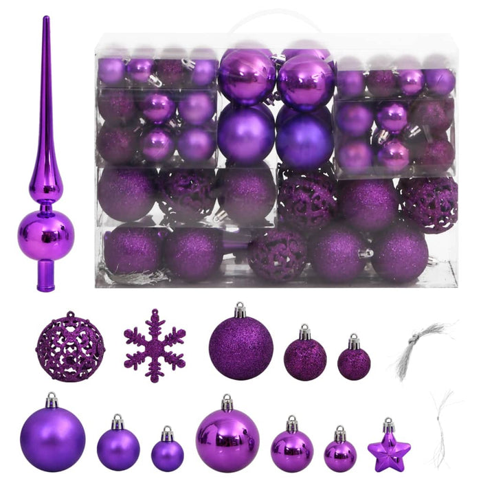 Set Palline di Natale 111 pz in Polistirene