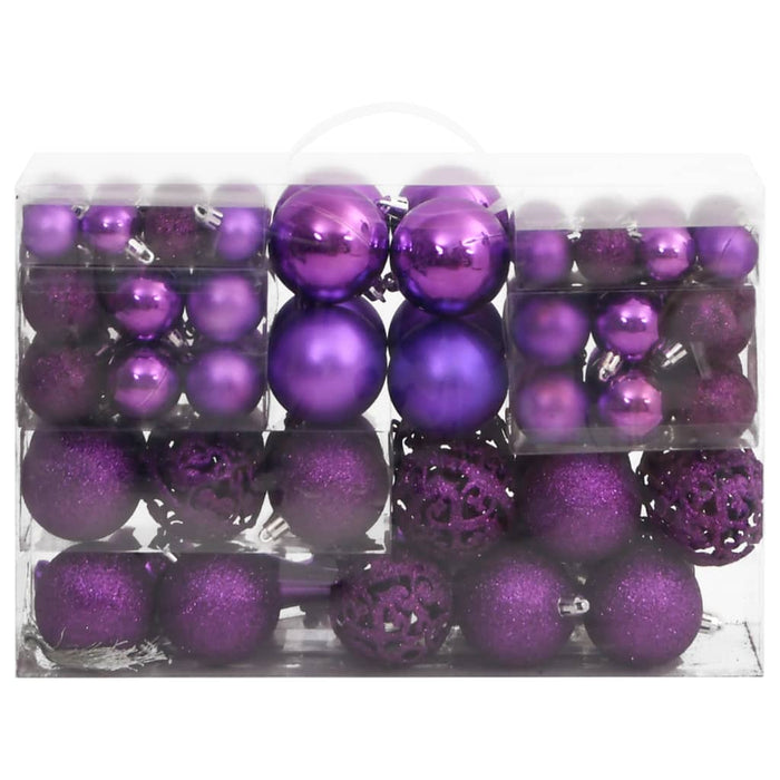 Set Palline di Natale 111 pz in Polistirene