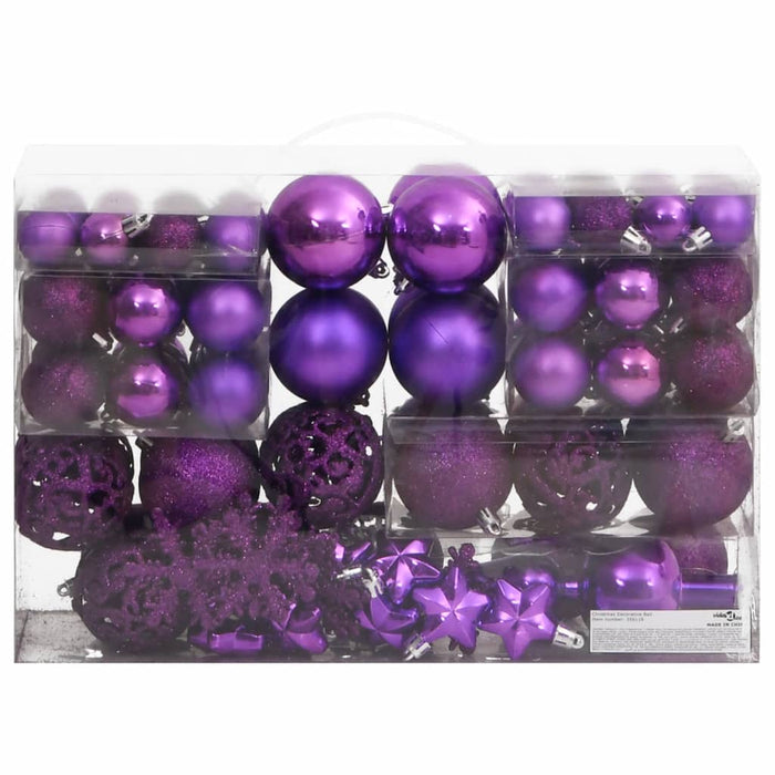 Set Palline di Natale 111 pz in Polistirene