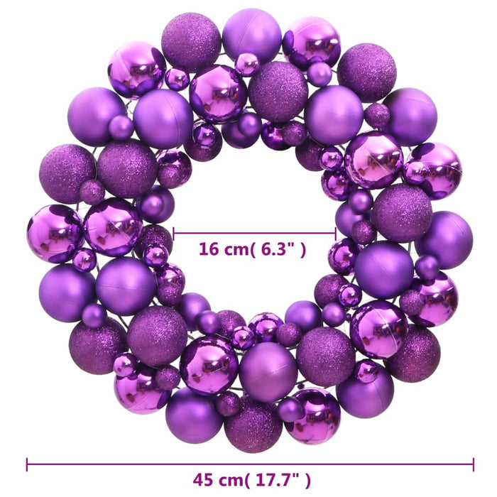 Ghirlanda di Natale in Polistirene 45 cm