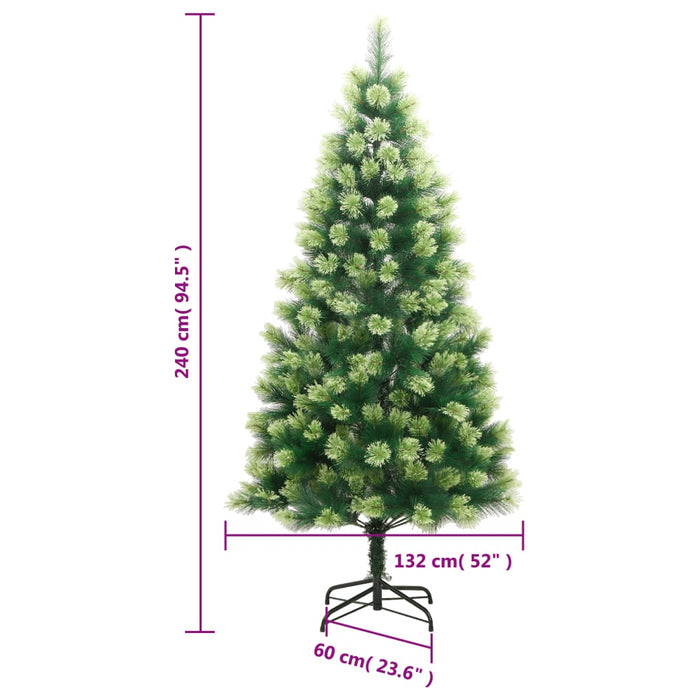 Albero di Natale Artificiale Incernierato con Base