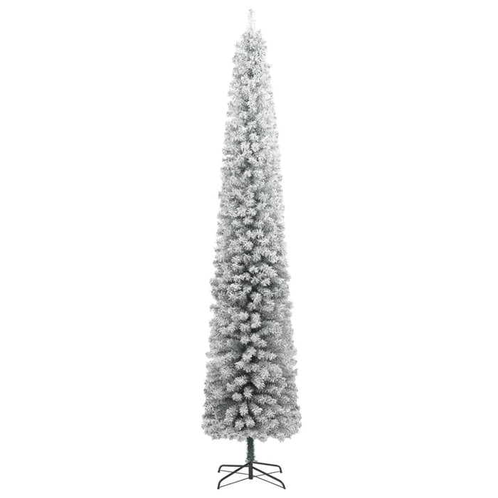 Albero di Natale Artificiale con Neve Floccata e LED in diverse dimensioni e materiali