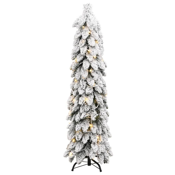 Albero di Natale Artificiale con LED e Neve Floccata