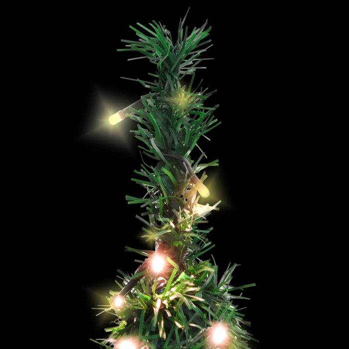 Albero di Natale Artificiale Pop-up con LED Neve Fioccata e Luminosità Variabile