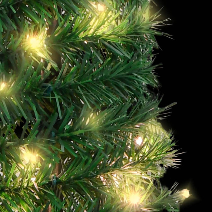 Albero di Natale Artificiale Pop-up con LED Neve Fioccata e Luminosità Variabile