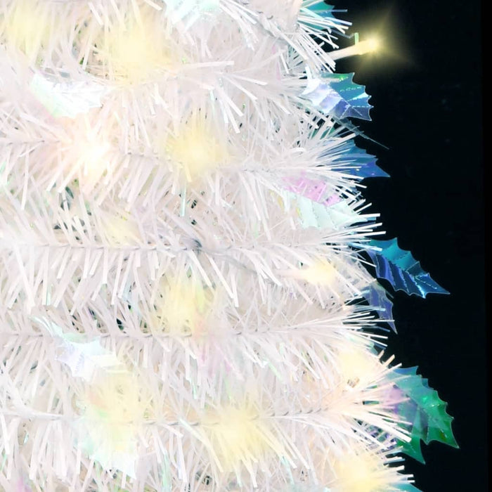 Albero di Natale Artificiale Pop-up con LED Neve Fioccata e Luminosità Variabile