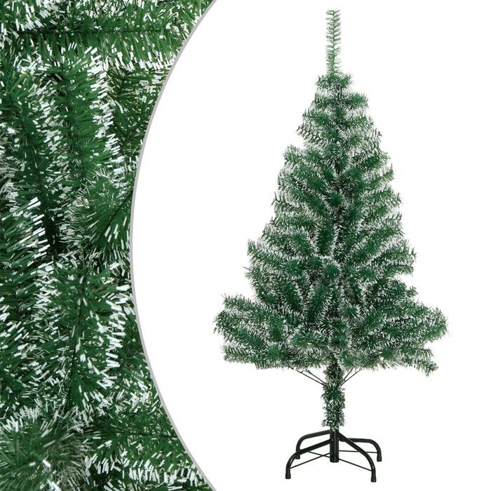 Albero di Natale Artificiale con Neve Fioccata Verde