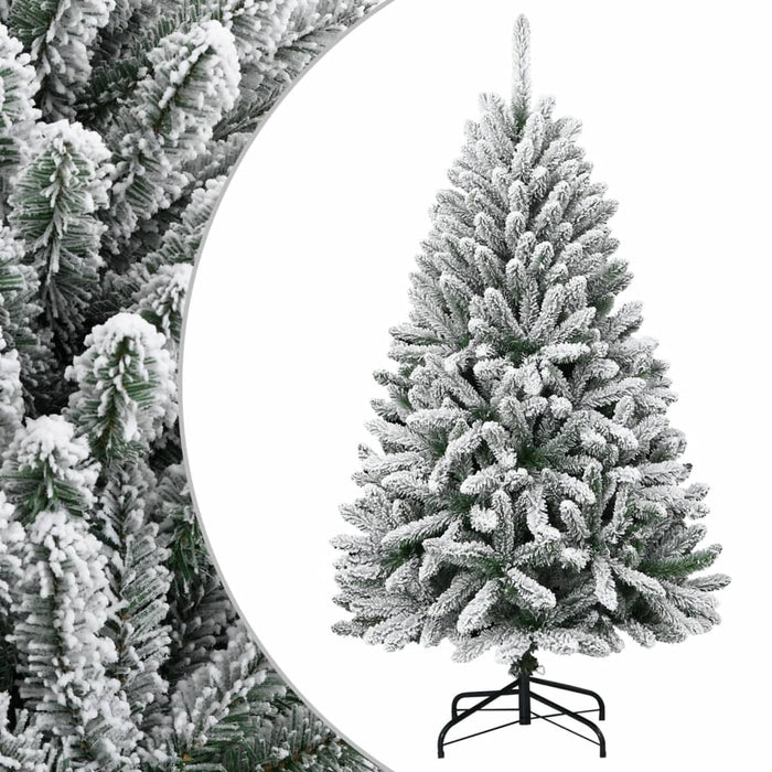 Albero di Natale Artificiale con Neve Fioccata Incernierato