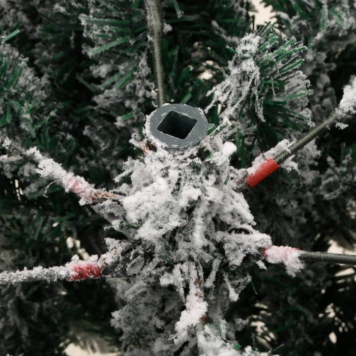 Albero di Natale Artificiale con Neve Fioccata Incernierato