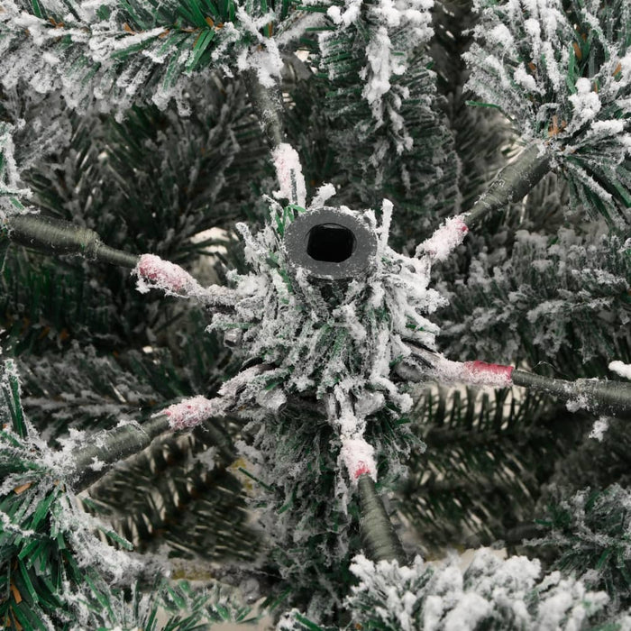 Albero di Natale Artificiale con Neve Fioccata Incernierato