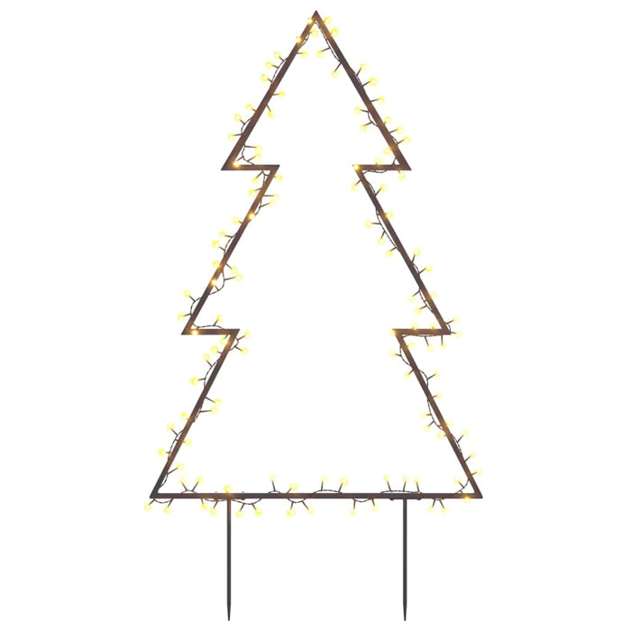 Decorazione Luminosa Natalizia con Picchetti Albero e Stella 50-115LED