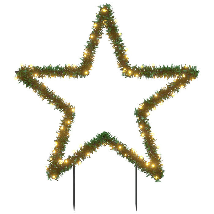 Decorazione Luminosa Natalizia con Picchetti Albero e Stella 50-115LED