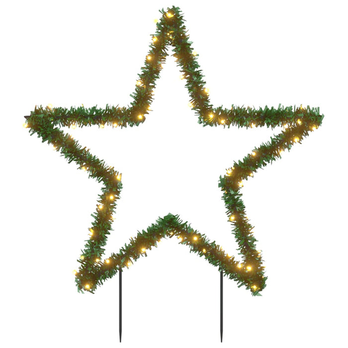 Decorazione Luminosa Natalizia con Picchetti Albero e Stella 50-115LED