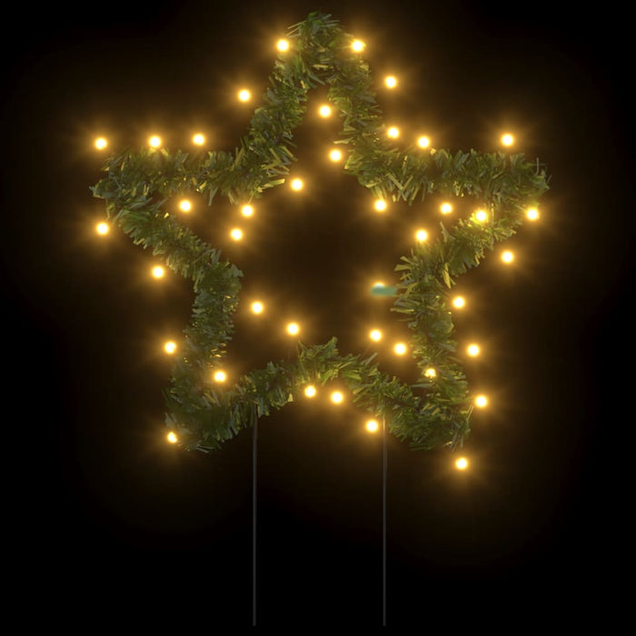 Decorazione Luminosa Natalizia con Picchetti Albero e Stella 50-115LED