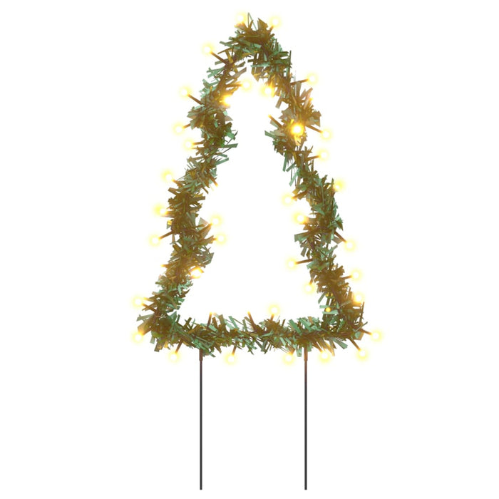 Decorazione Luminosa Natalizia con Picchetti Albero e Stella 50-115LED