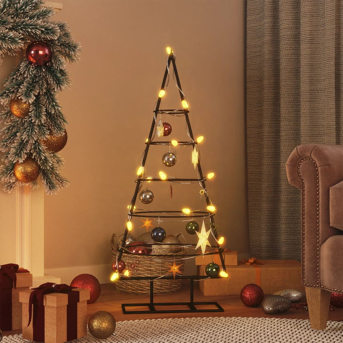 Albero di Natale Decorativo in Metallo Nero di diverse dimensioni