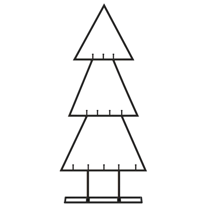 Albero di Natale Decorativo in Metallo Nero di diverse dimensioni