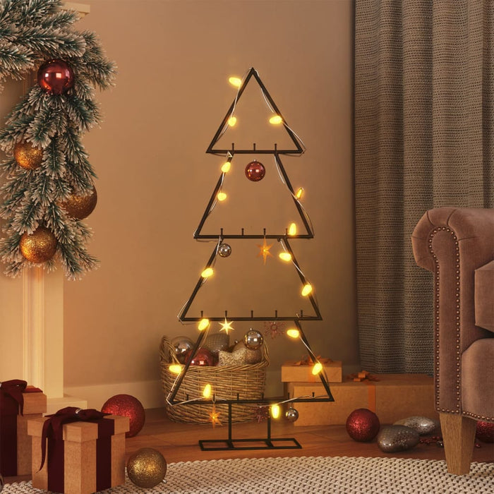 Albero di Natale Decorativo in Metallo Nero di diverse dimensioni