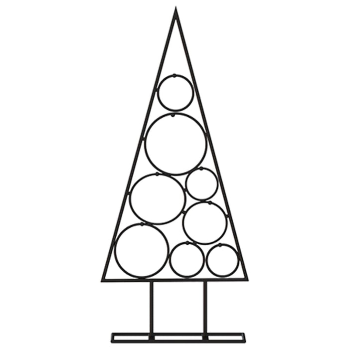 Albero di Natale Decorativo in Metallo Nero di diverse dimensioni