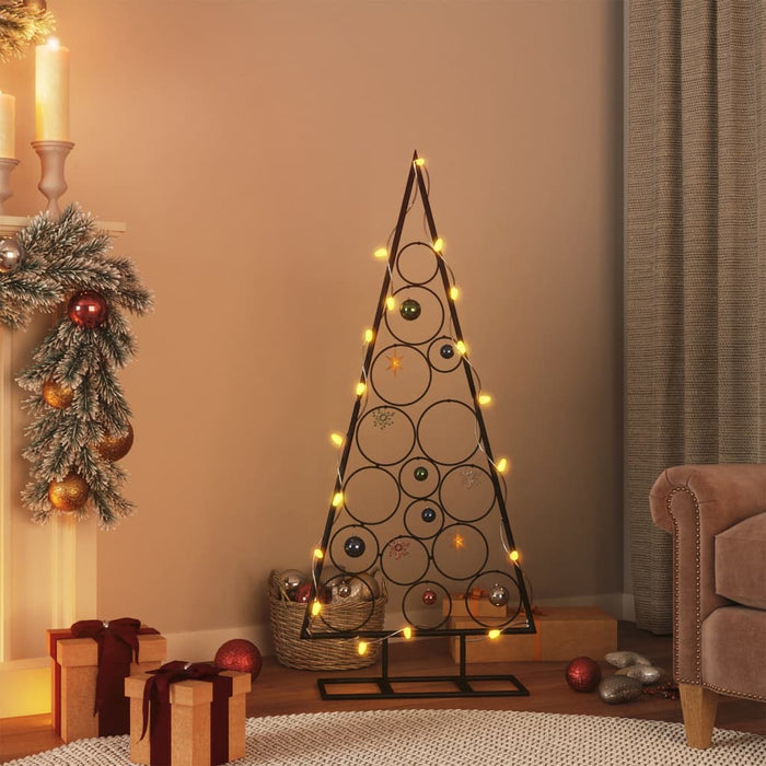 Albero di Natale Decorativo in Metallo Nero di diverse dimensioni