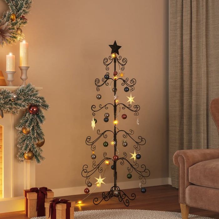 Albero di Natale Decorativo in Metallo Nero di diverse dimensioni