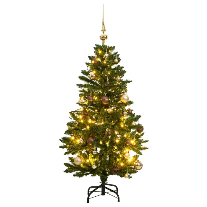 Albero Natale Incernierato con LED e Palline